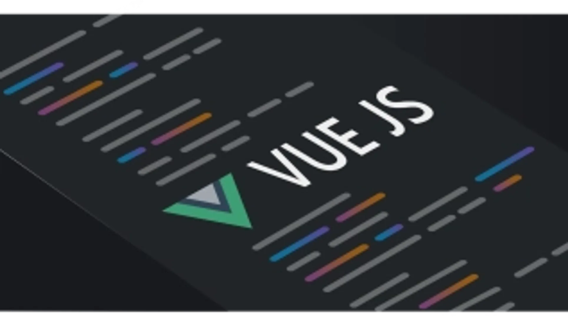 Vue-js sur fond de lignes abstraites