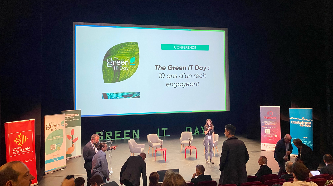 Événement Green IT Day réunissant des professionnels autour des pratiques numériques responsables et durables.