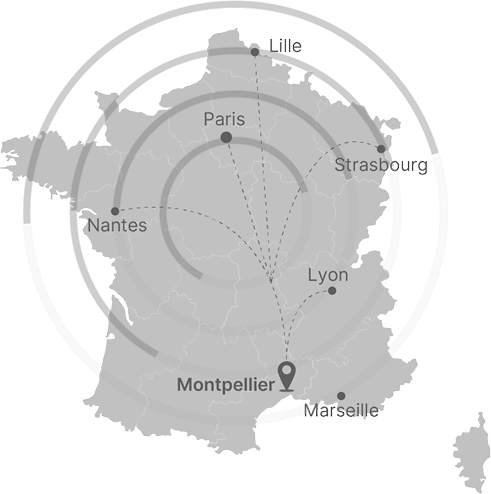 L'équipe Triotech à Montpellier